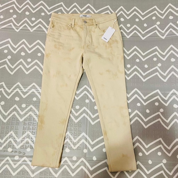 HUDSON Slim Straight Spotted Denim Jeans